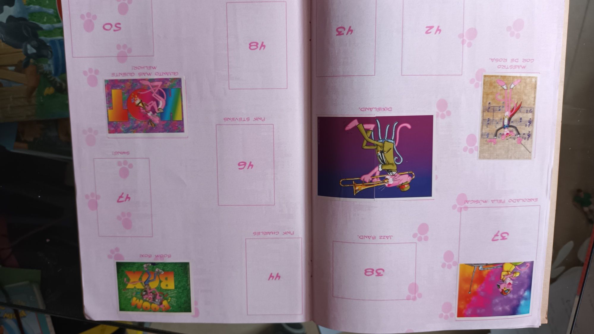 Caderneta Pantera cor de rosa - Ulifer 1996
