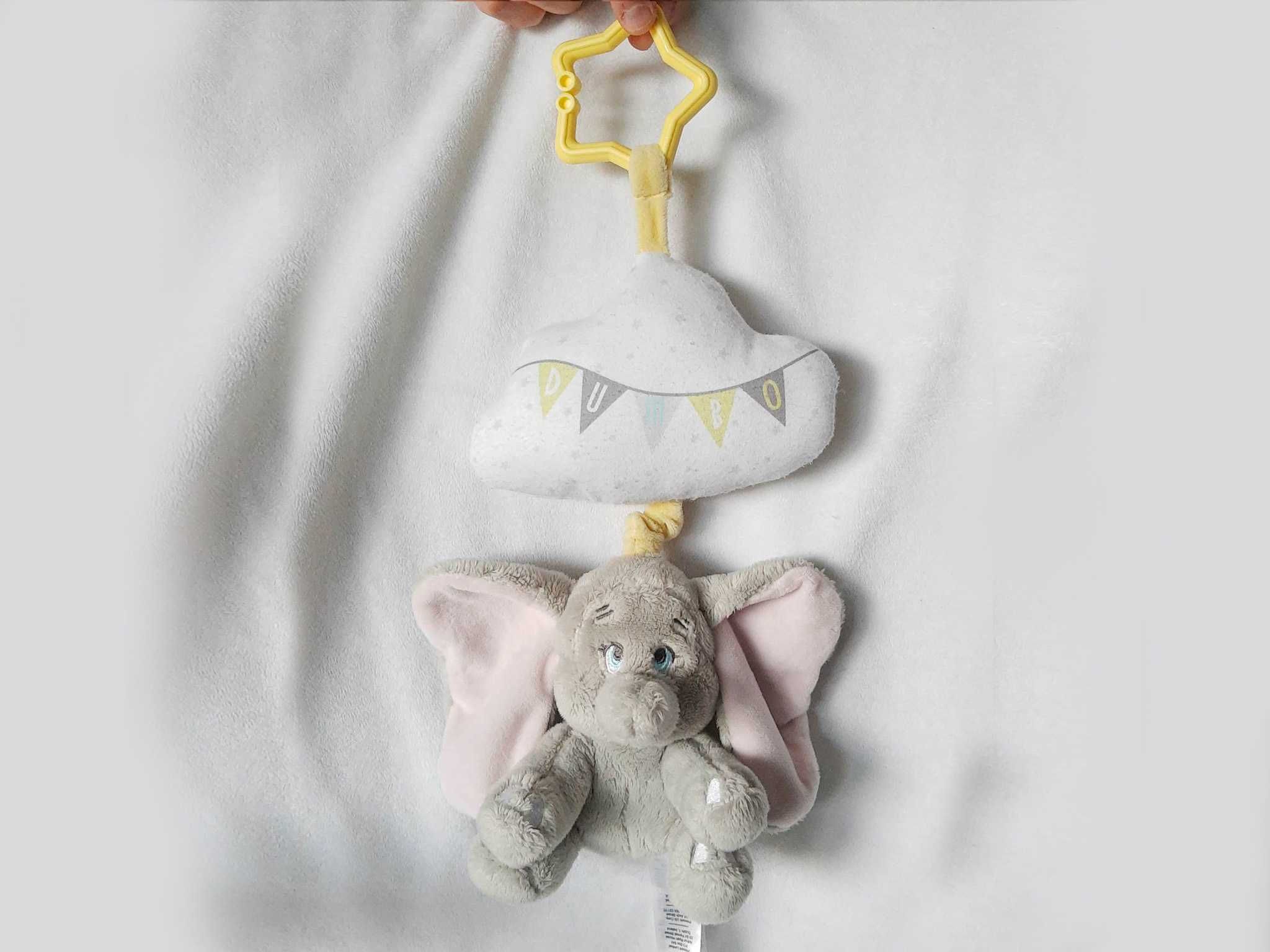 Maskotka Słonik Dumbo pozytywka Disney Baby dla niemowląt do kołyski