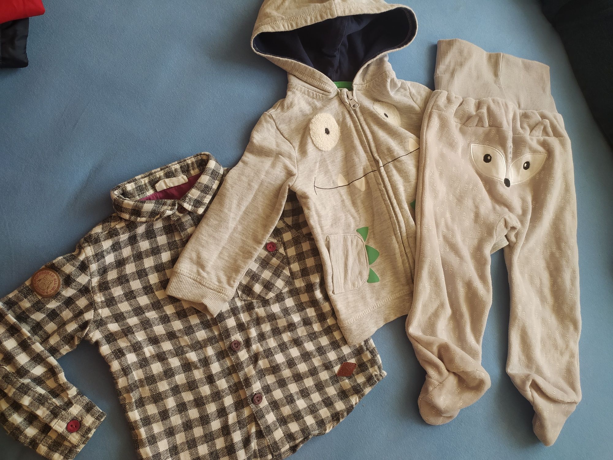 Paka zestaw dla chłopaka 80-86 kurtka spodnie bluza 13