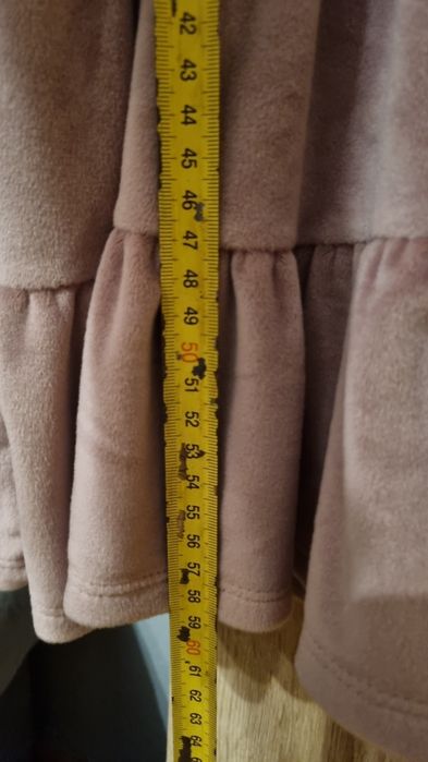 Sukienka nowa welur dla dziewczynki r. 110, 4 lata okazje wloska italy