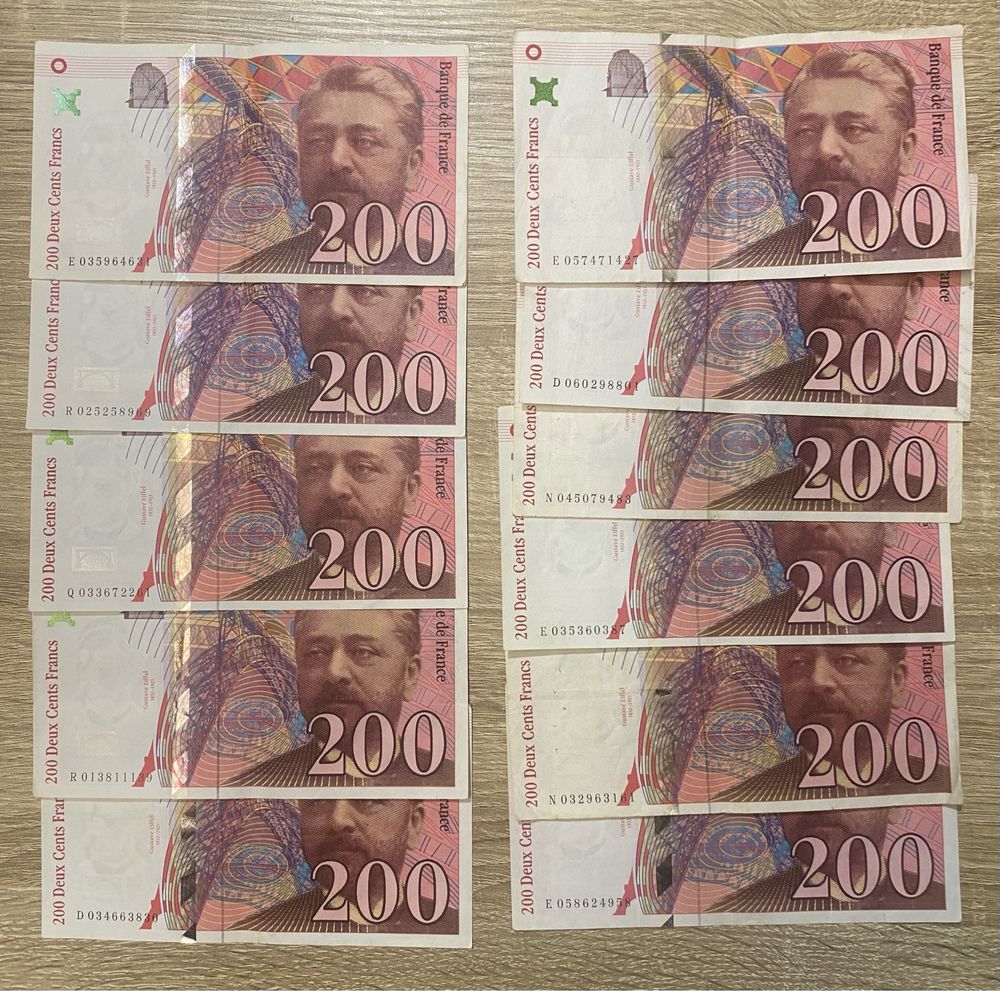 Notas 200 francos franceses