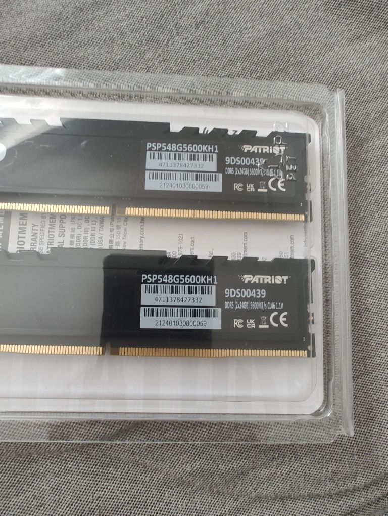 2x24GB ddr5 low profile Patriot 5600, gwarancja pl