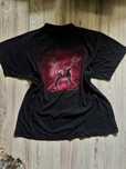 T-shirt męski z nadrukiem rock, czarny, rozmiar M – unikatowy styl