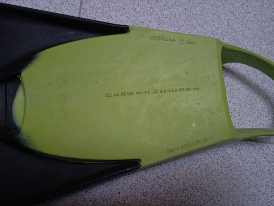 Pés de pato 500 de bodyboard preto/amarelo - RADBUG