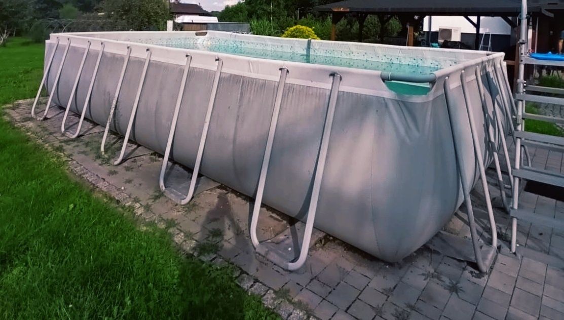 Sprzedam basen 640x274x132 + pompa piaskowa + drabinka.