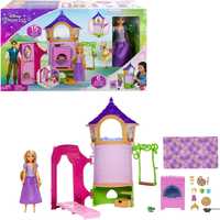 Disney Princess HMV99 ruchoma lalka Roszpunka i wieża zestaw do zabawy