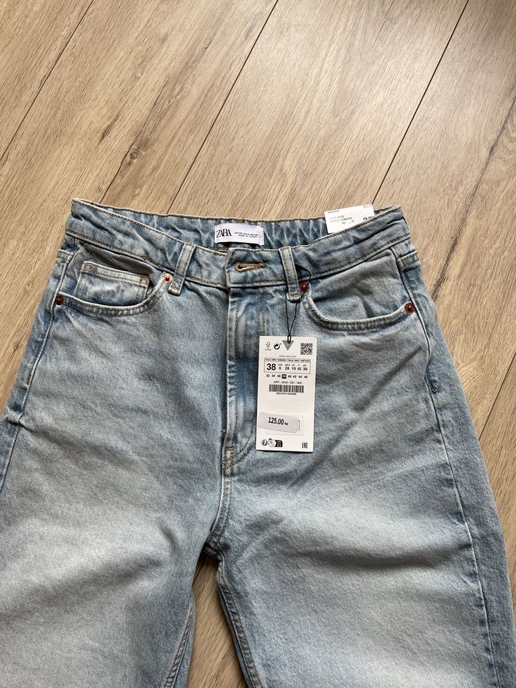 Новые джинсы mom fit Zara 38 размер в наличии!