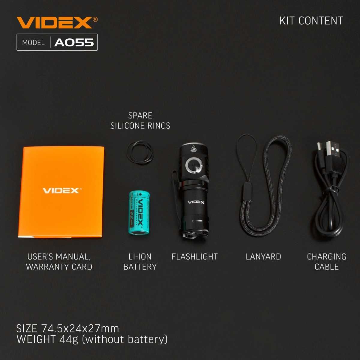 Latarka VIDEX VL055 600LM
