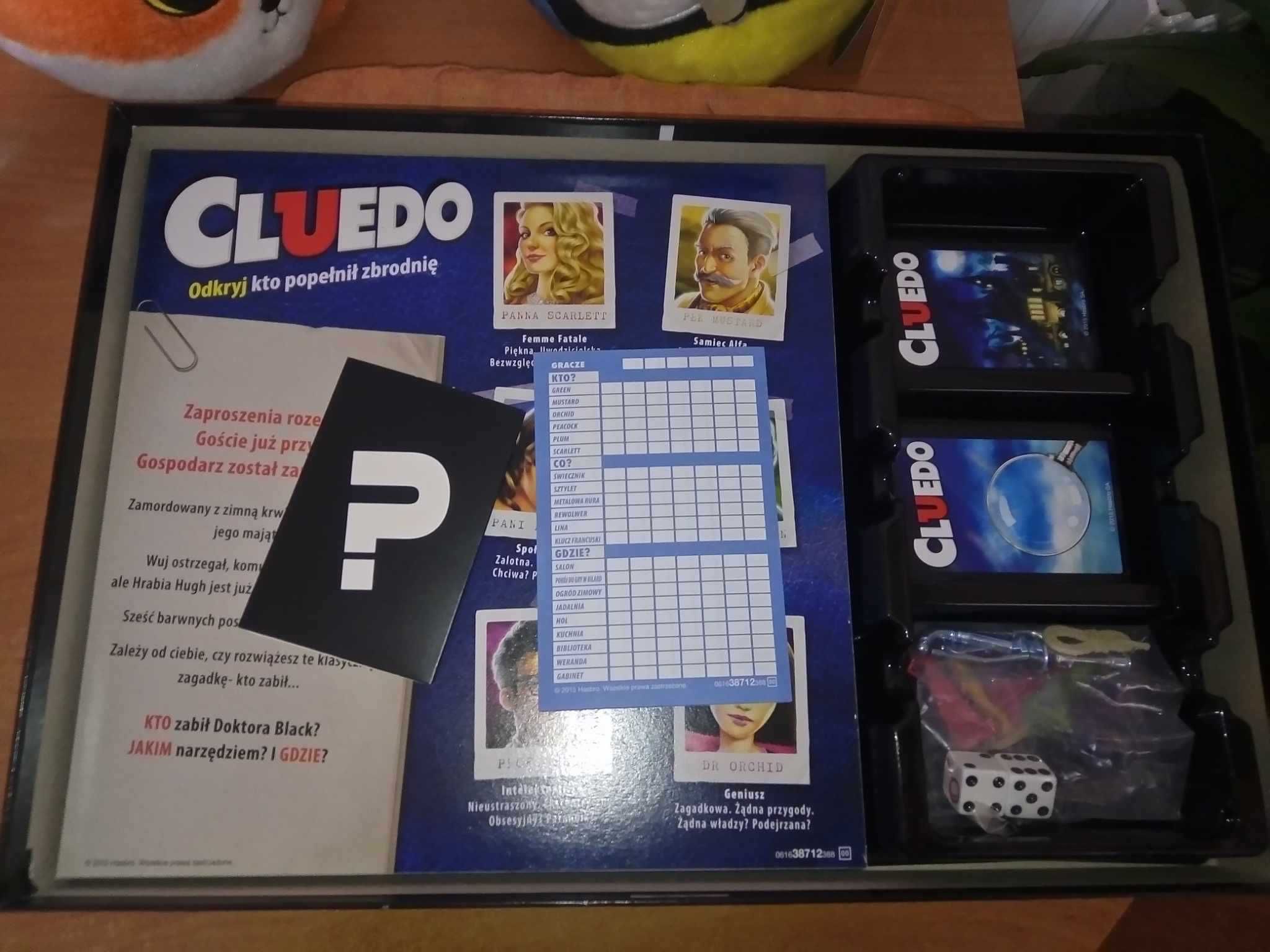 Gra planszowa Cluedo Nowa Edycja Hasbro odkryj kto popełnił zbrodnię