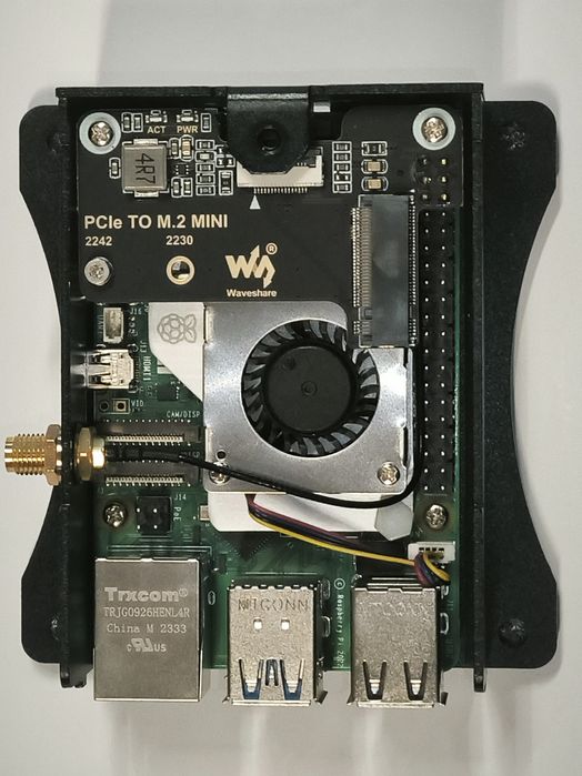 Raspberry Pi 5 +obudowa +chłodzenie +slot NVME