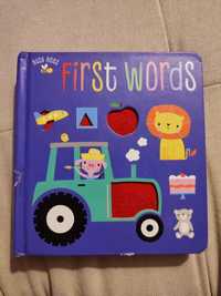 Używana książka dotykowa sensoryczna dla dzieci Pierwsze słowa