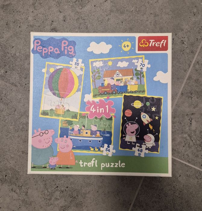 Puzzle Trefl 4w1 Świnka Peppa