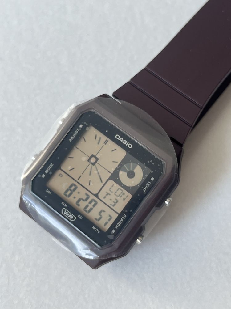 CASIO LF20W-5A nowy brązowy/bordo