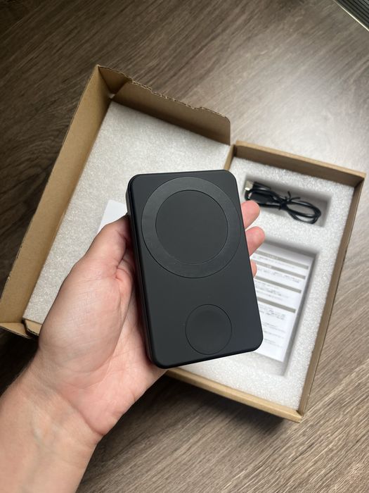 Магнітний бездротовий павербанк Powerbank 10000mAh 3 в 1