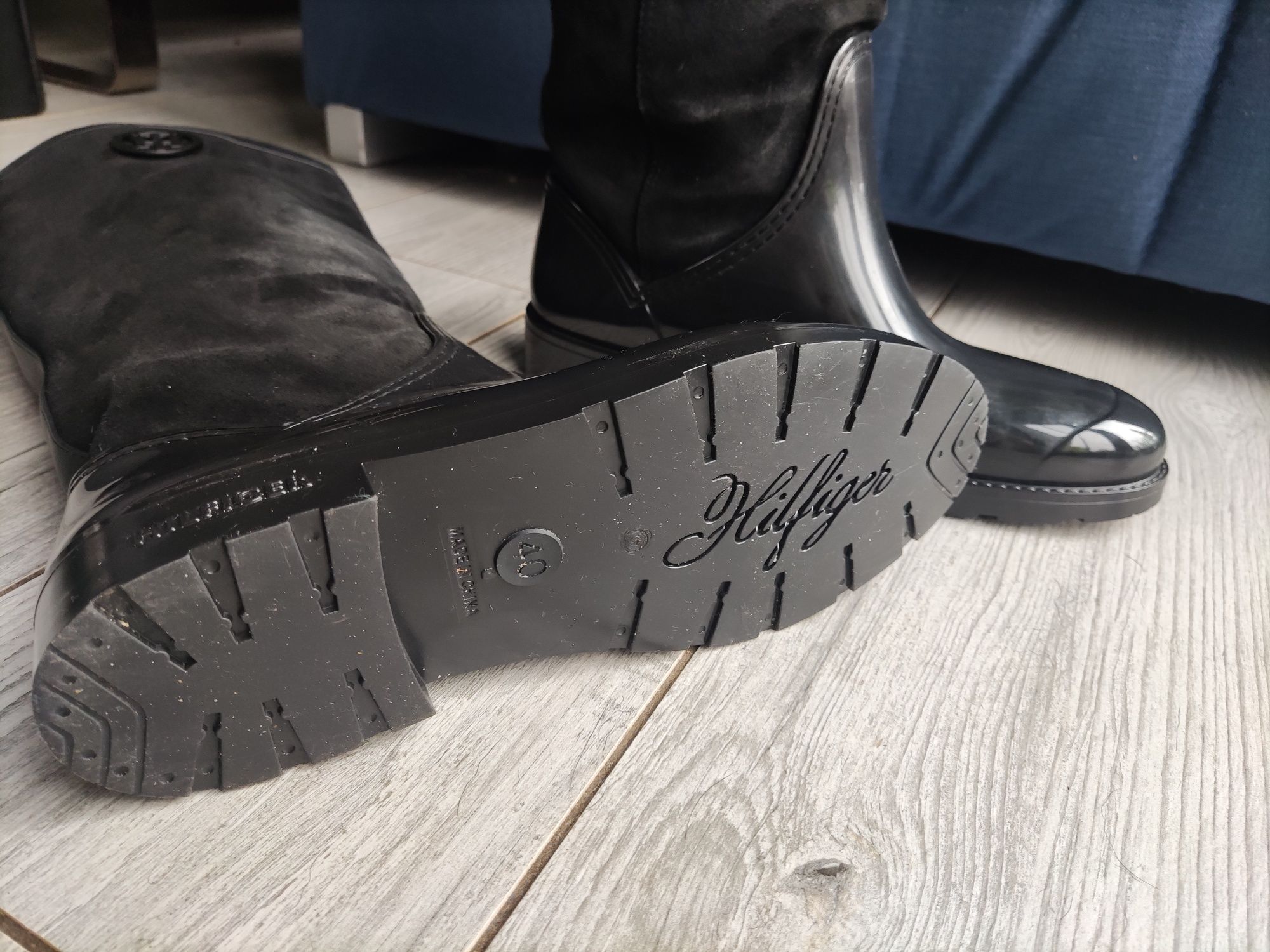Kalosze czarne Tommy Hilfiger 40