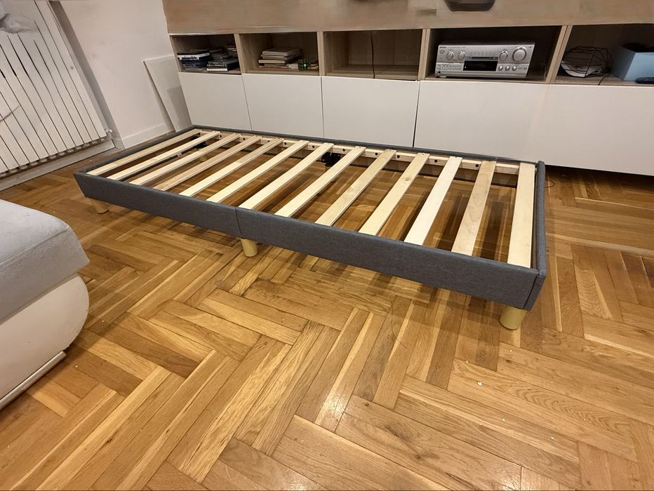 Rama łóżka drewniana Vidax 80x200 szara