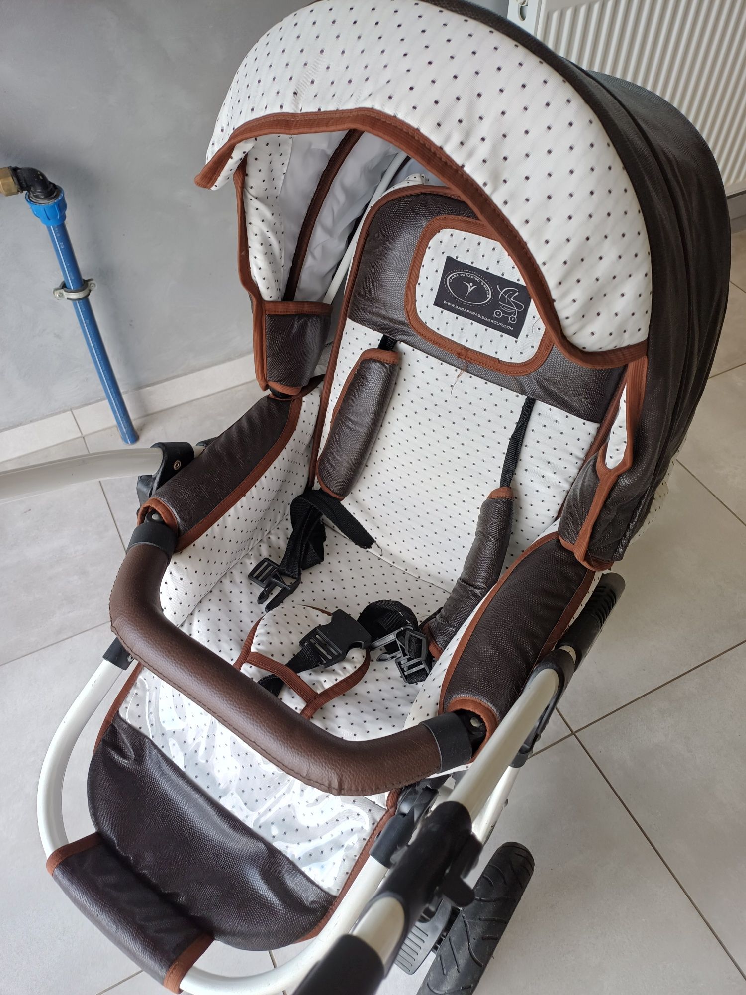 Wózek 3 w 1 w stylu retro