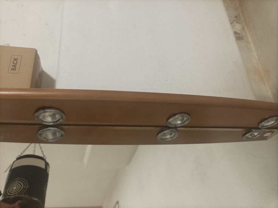 Espelho de casa de banho com 3 focos de luz