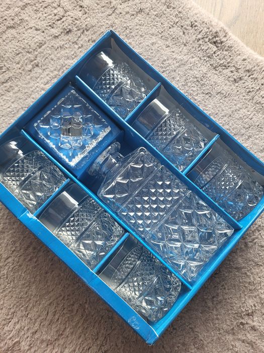 Karafka i szklanki Bohemia