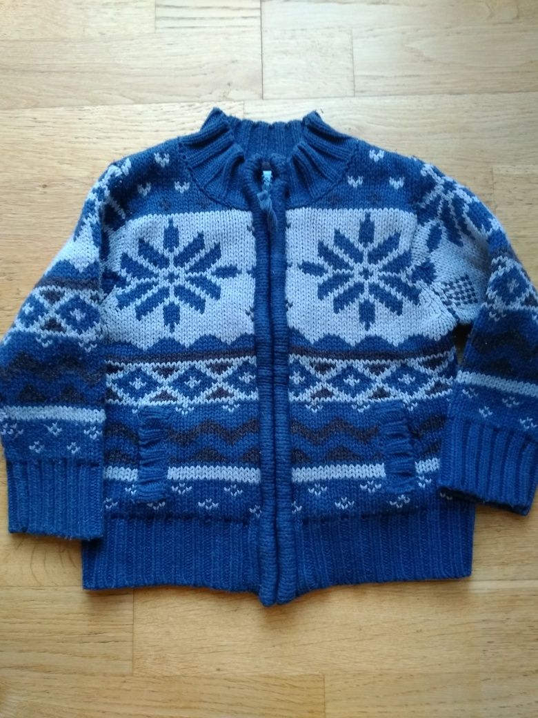 Sweter w norweskie wzory 98 cm 2-3 lata