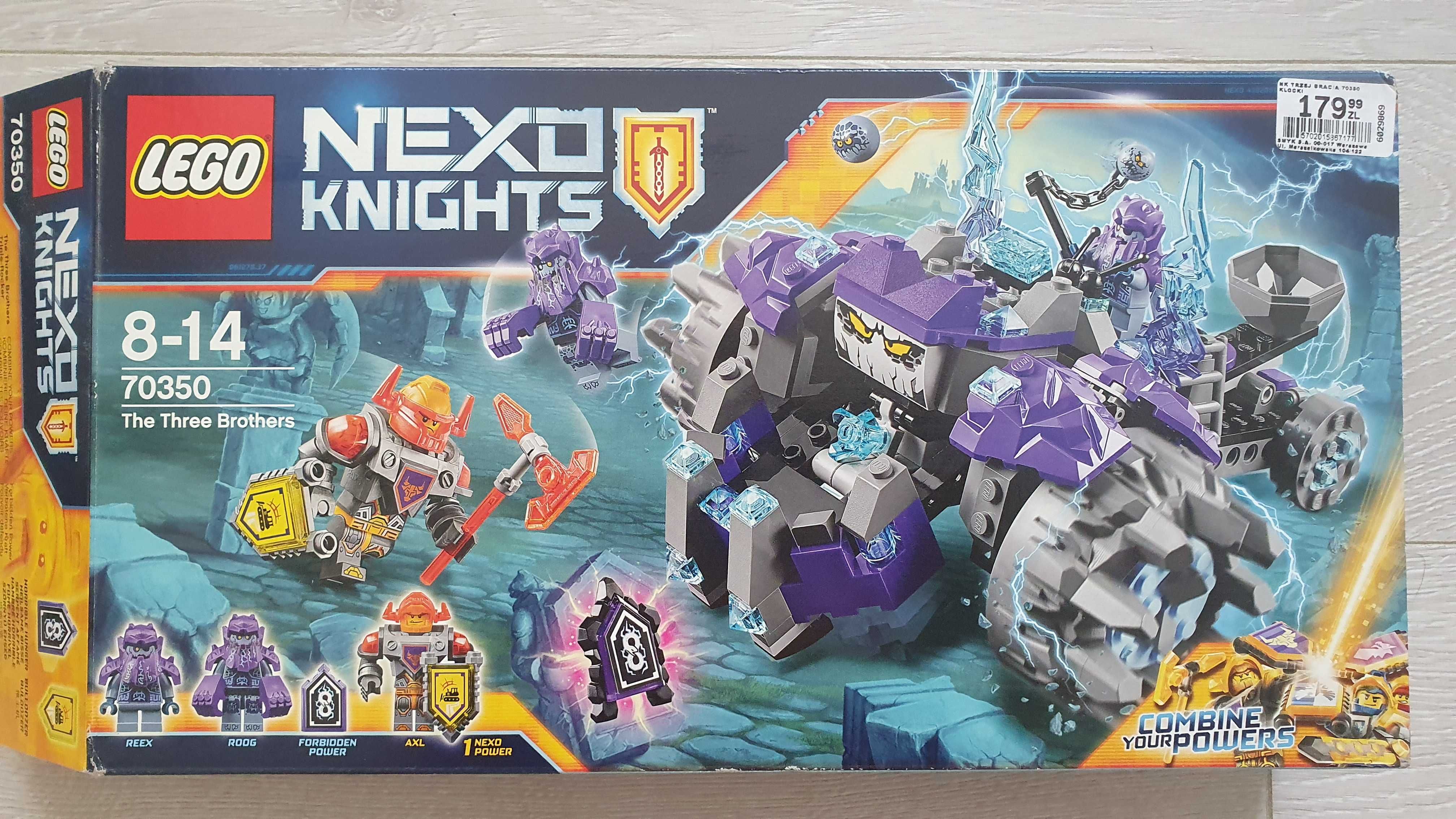 LEGO 70350 Nexo Knights Pojazd trzech braci 8-14 lat