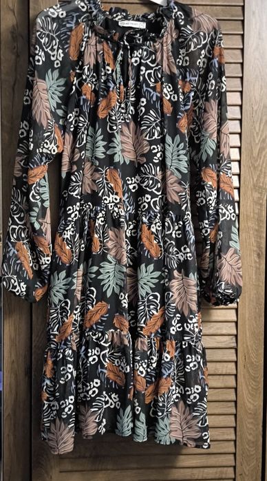 Шифонова  сукня з принтом