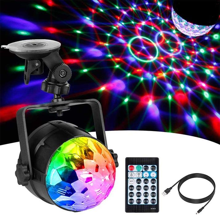 Bola de Luz Giratória decoração festa Promoção Fim de Ano DESCONTO