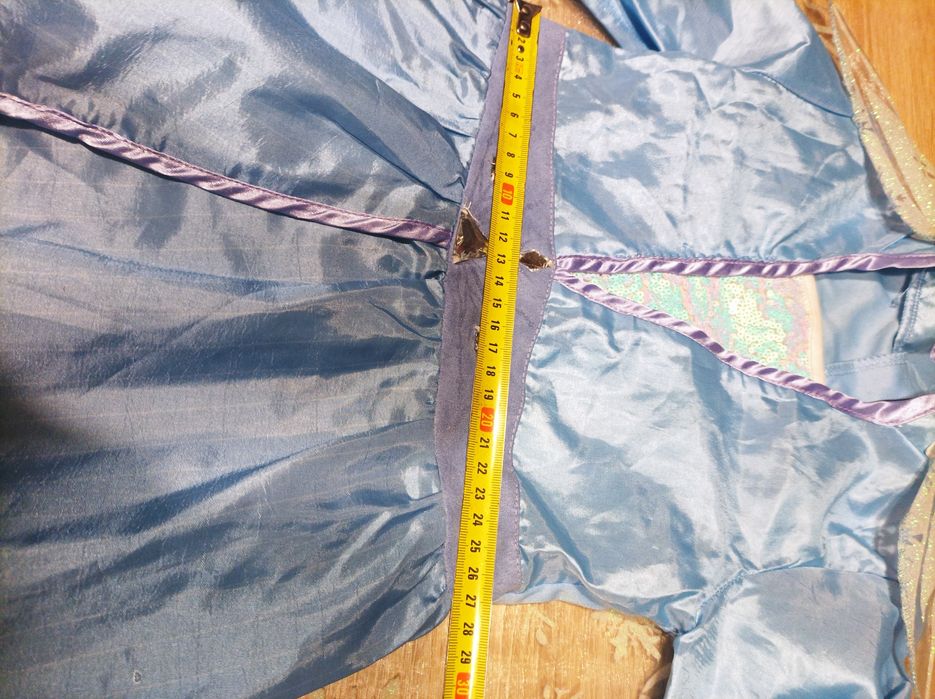 Strój karnawałowy, przebranie kostium Elsy z Krainy Lodu