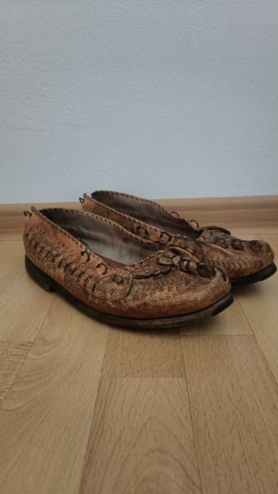 Stare góralskie kierpce ręcznie robione