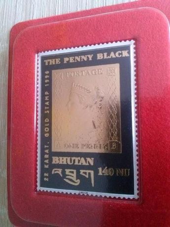 GOLD STAMP 1996 The Penny Black BHUTAN