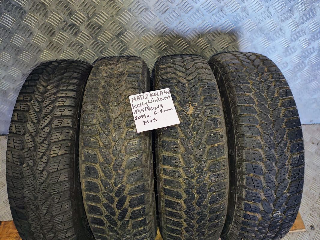 matiz koła 4szt kelly winter 145/70/13 r13 2019r 6-7mm m+s 4x114