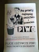 Duży plakat propaganda PRL