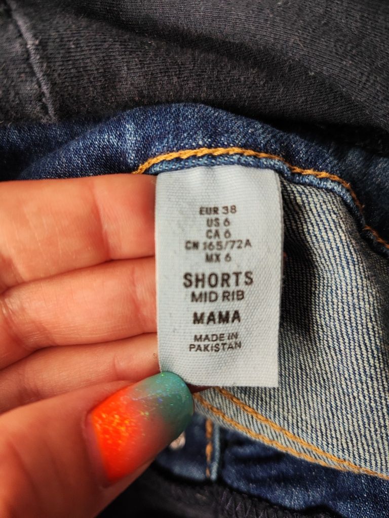 Spodenki jeans ciążowe H&M r. 38