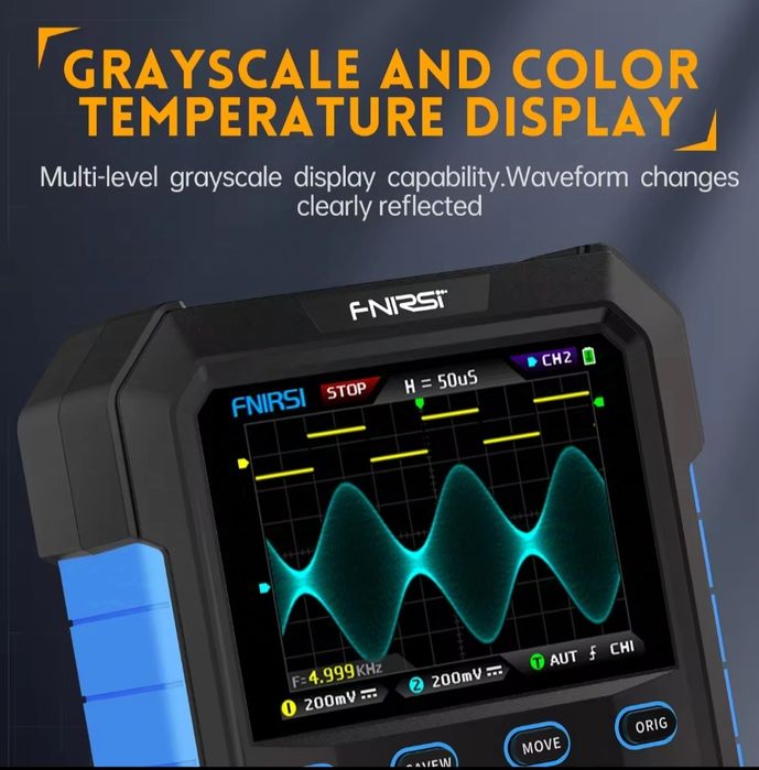 Osciloscópio Fnirsi DPOX180 180Mhz e gerador de funções