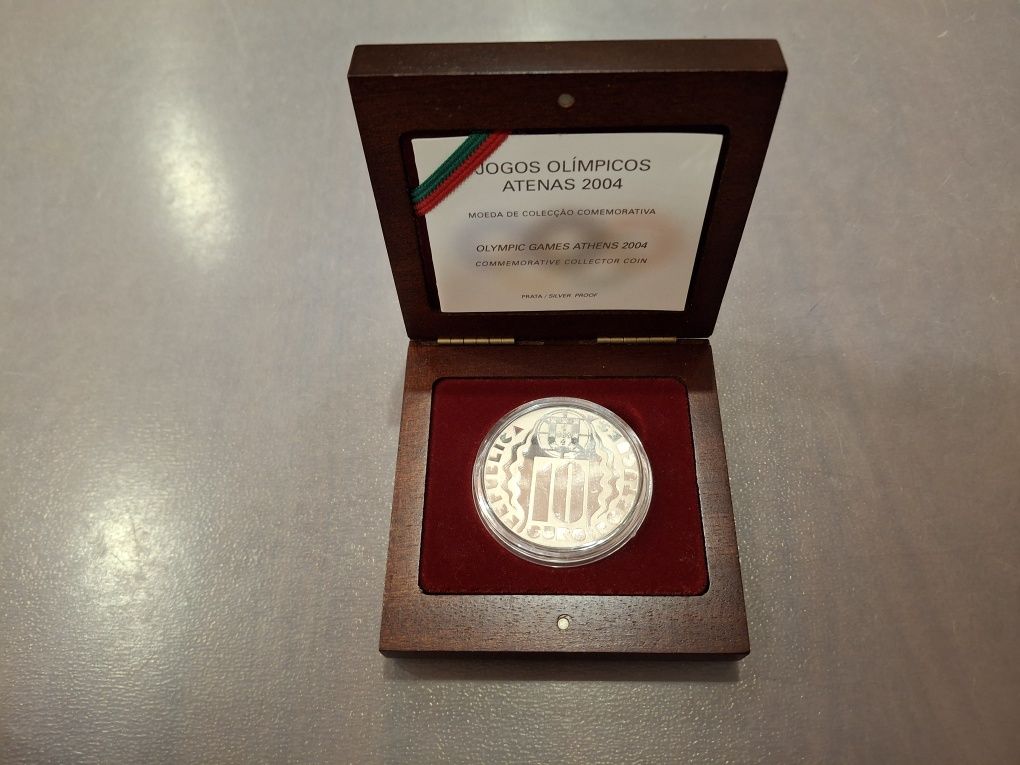 Moeda Jogos Olímpicos Atenas 2004 (Prata Proof)