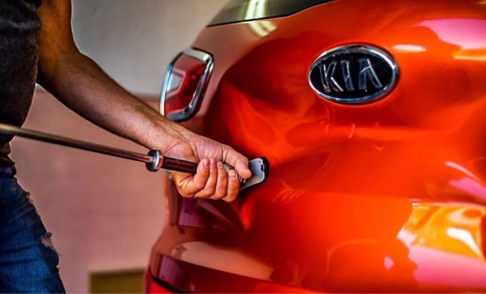 Удаление вмятин без покраски. Рихтовка авто без покраски. PDR-рихтовка