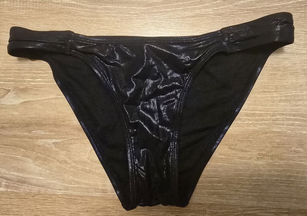 Strój kąpielowy Censored S 36 dwuczęściowy czarny połysk black