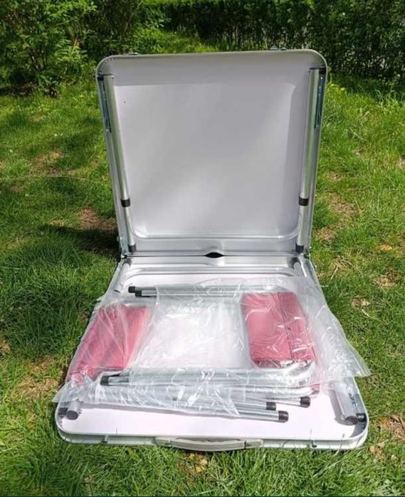 Стол алюминиевый туристический раскладной для пикника + 4 стула