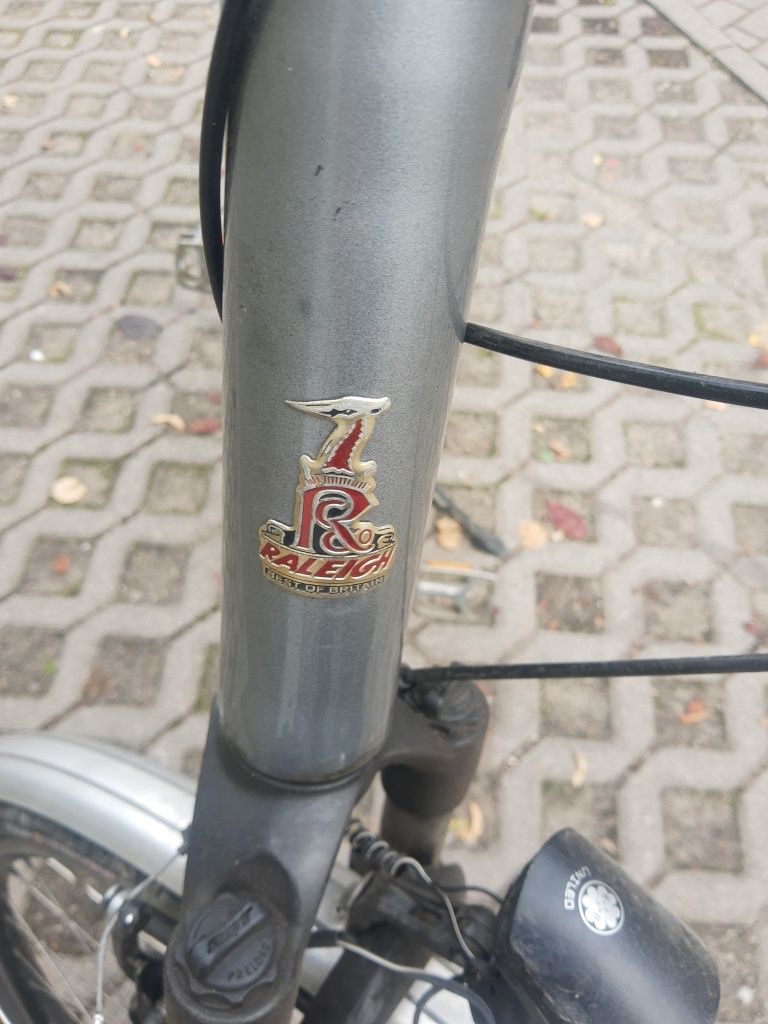 Rower miejski męski Raleigh 9 biegów w piaście i motion duży
