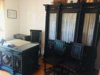 Mobília de escritório antiga em pau santo