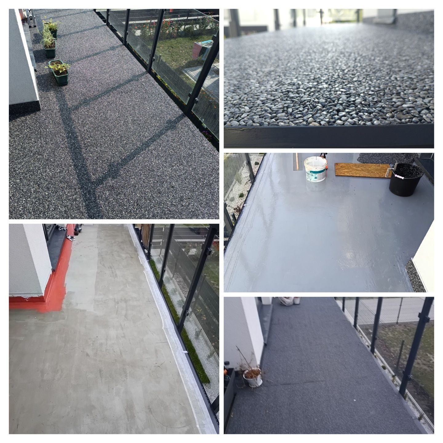 Kamienny dywan  Mikrocement  Plytki
