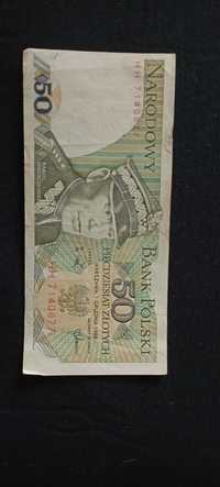 Banknot 50 złotowy rok 1988