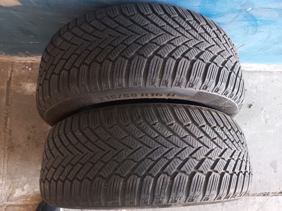 Opony zimowe 2 sztuki Continental 215/55R16