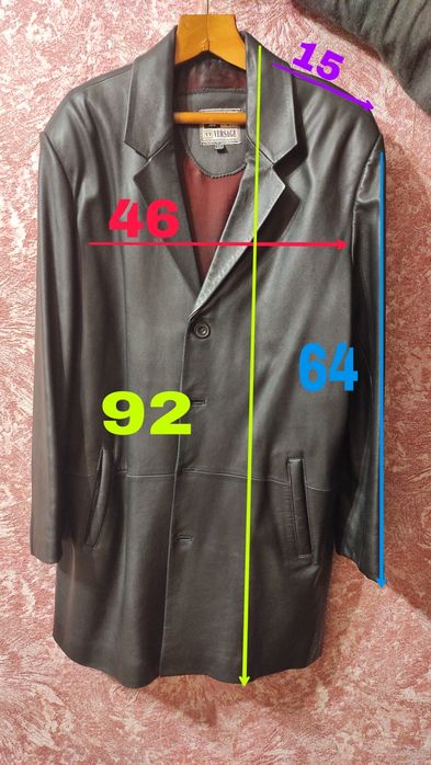 Мужской кожанный френч