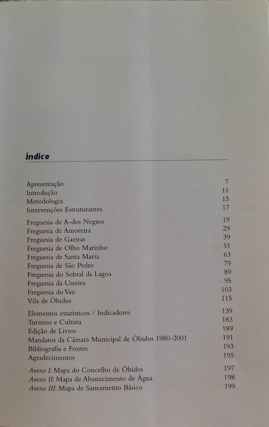 Livro: Óbidos 20 anos de intervenção autárquica 1980-00
