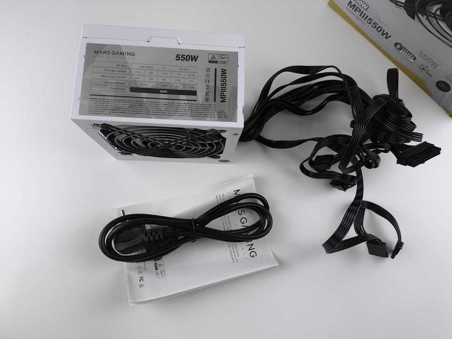 Zasilacz PC ATX 550W Mars Gaming MPIII550 Sprawność 85%