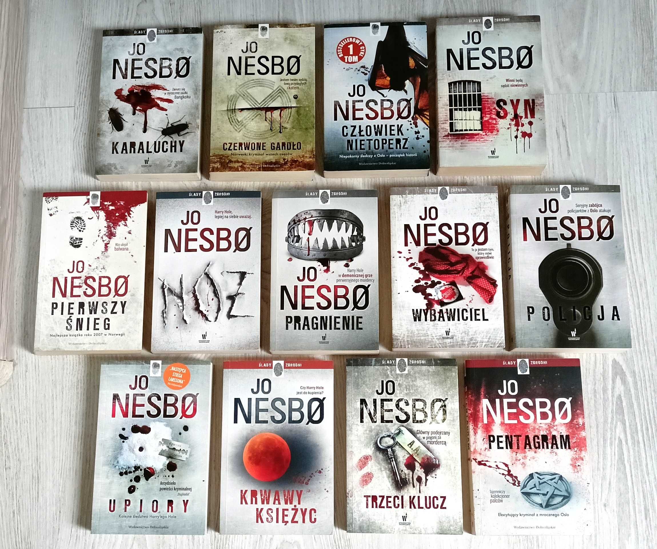 13 Nesbo Pragnienie Pierwszy Nóż Trzeci klucz Pentagram Krwawy księżyc