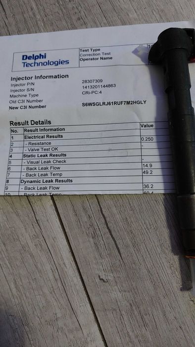 Wtryskiwacz Delphi Mercedes 2.2 cdi 2830.7309/a65107.03087