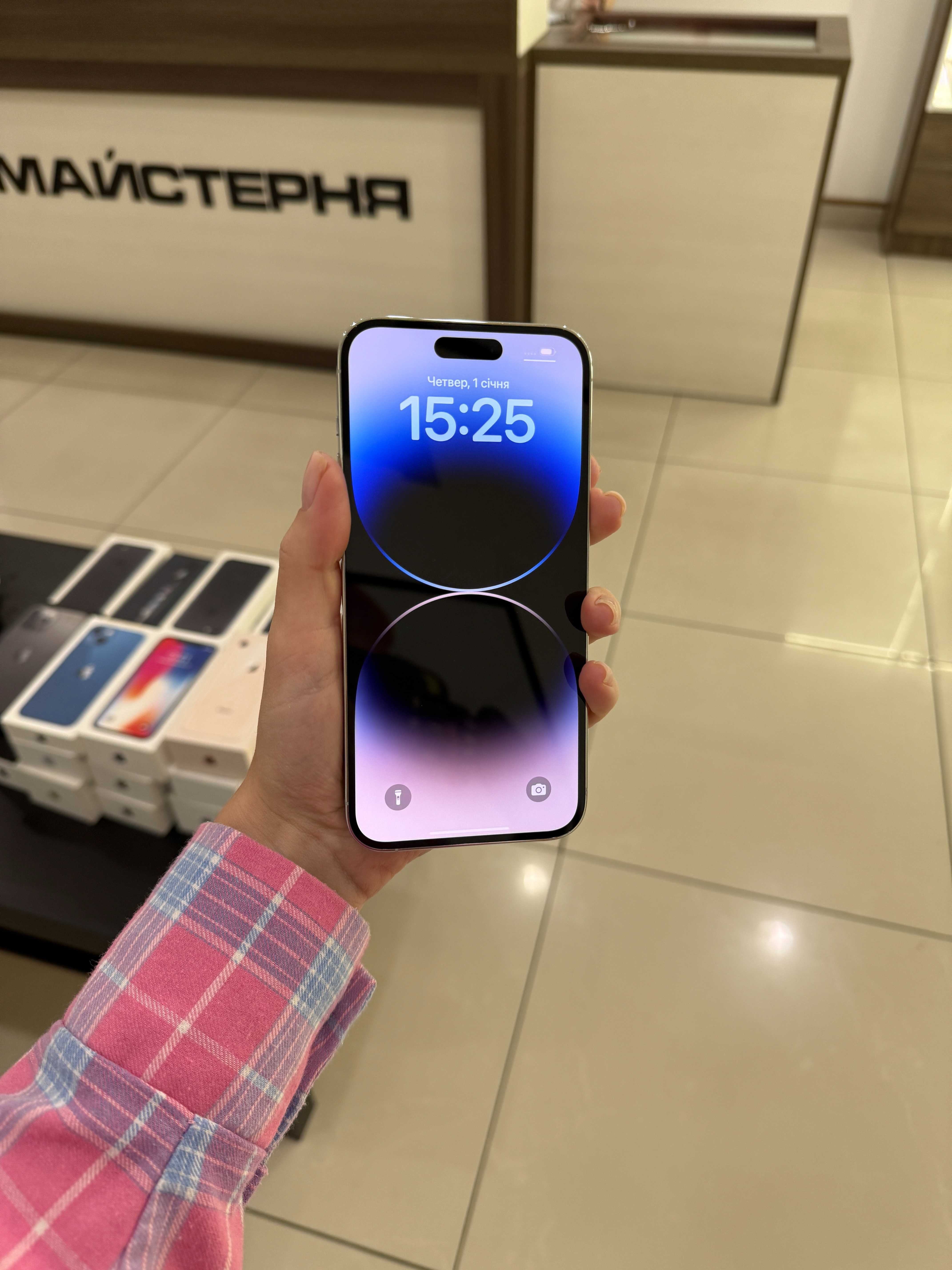 IPhone 14 Pro Max 128 Gb Silver фіз сім 92% акум  Кредит/Гарантія