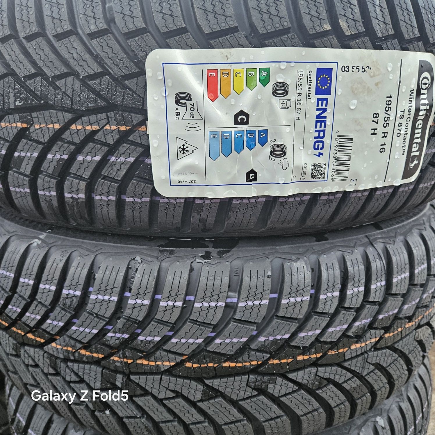 Nowe opony zimowe 195/55/16 87H Continental, 2024 rok